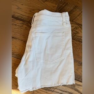 J crew white denim cutoff shorts